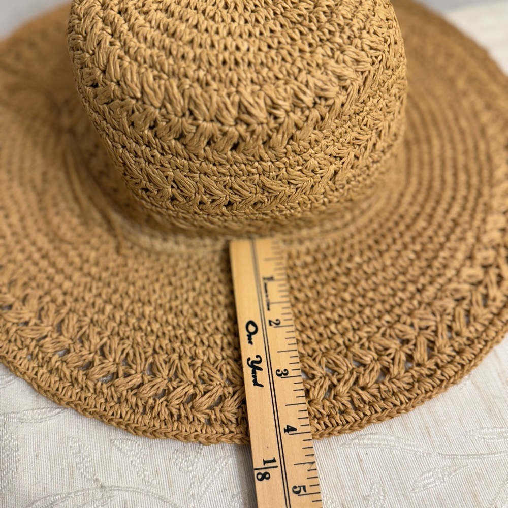 Cappelli Straworld Broad Brim Women’s Fancy Weave Straw Hat. Natural - Picture 10 of 10
